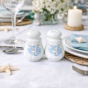 Vintage Jubilee Bone China Seagull Salt and Pepper Shakers Made in England